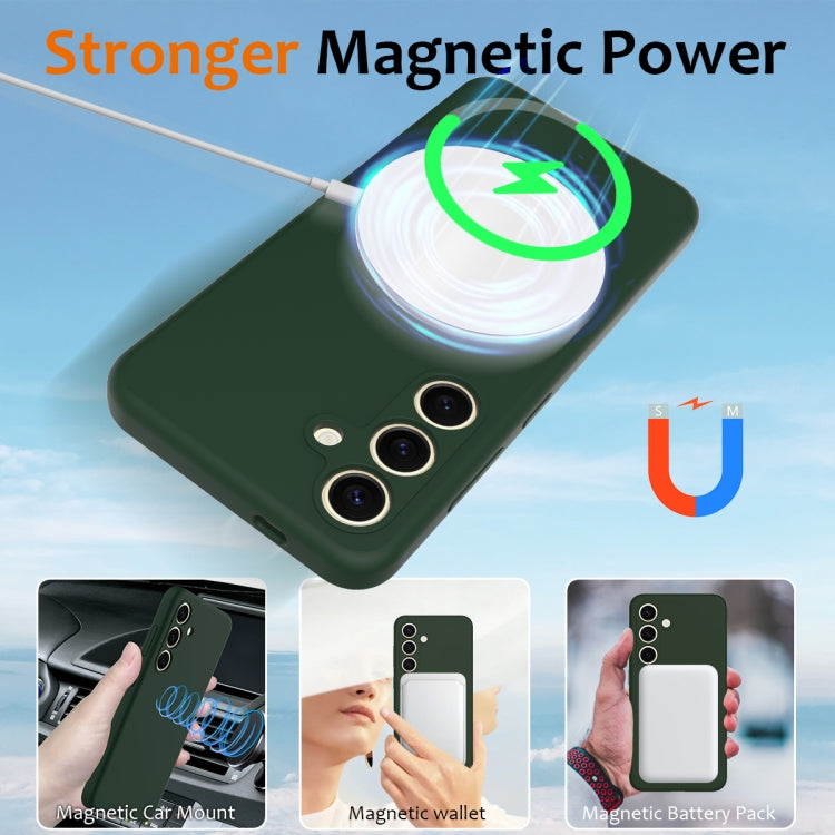 For Samsung Galaxy S24 FE 5G Shockproof Silicone Magsafe Phone Case