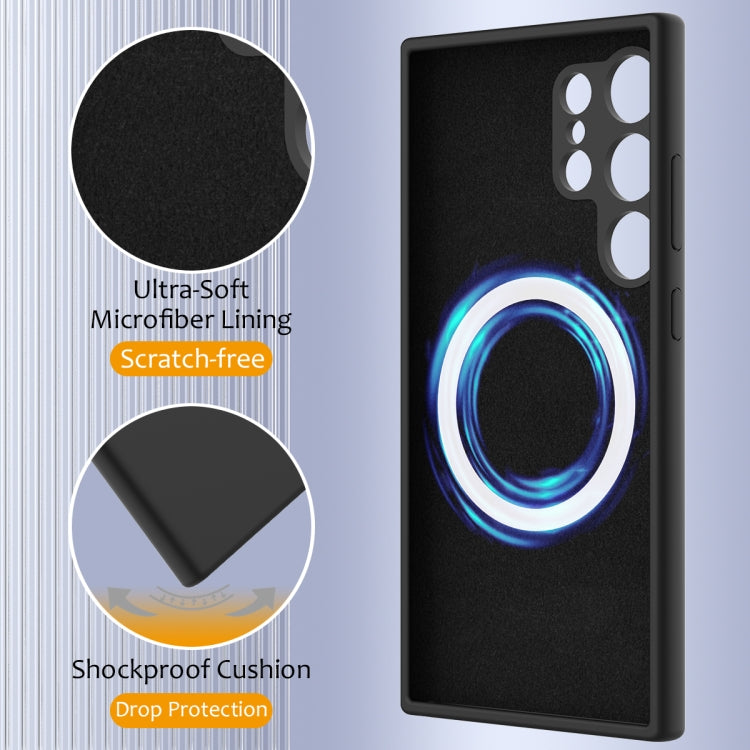 For Samsung Galaxy S24 Ultra 5G Shockproof Silicone Magsafe Phone Case