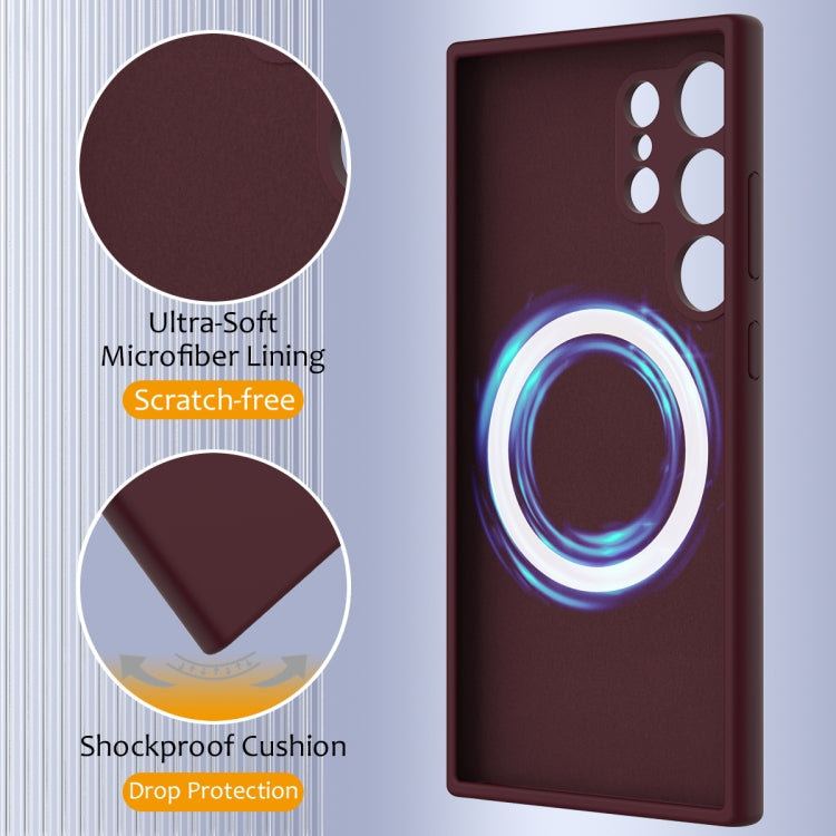 For Samsung Galaxy S24 Ultra 5G Shockproof Silicone Magsafe Phone Case