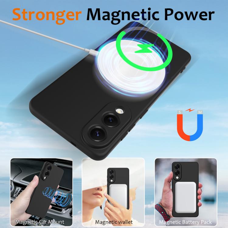 For Samsung Galaxy S25 Edge 5G Shockproof Silicone Magsafe Phone Case