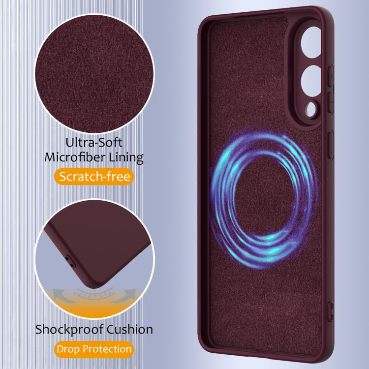 For Samsung Galaxy S25 Edge 5G Shockproof Silicone Magsafe Phone Case