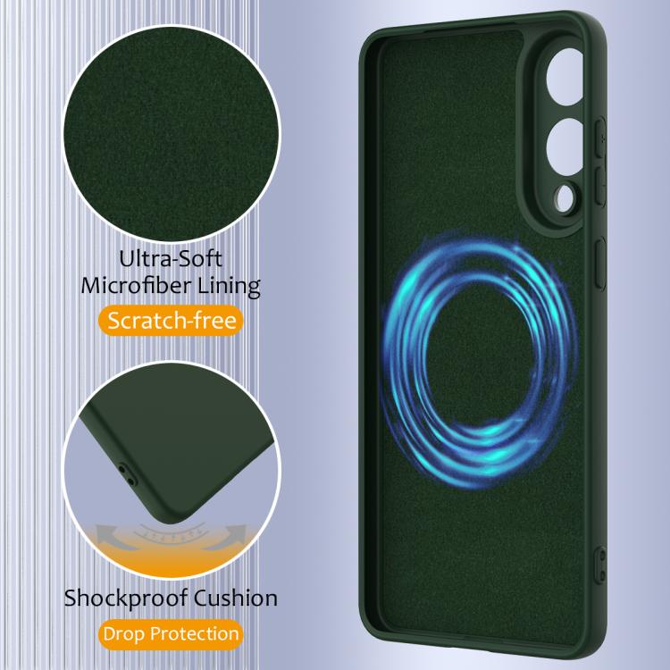 For Samsung Galaxy S25 Edge 5G Shockproof Silicone Magsafe Phone Case