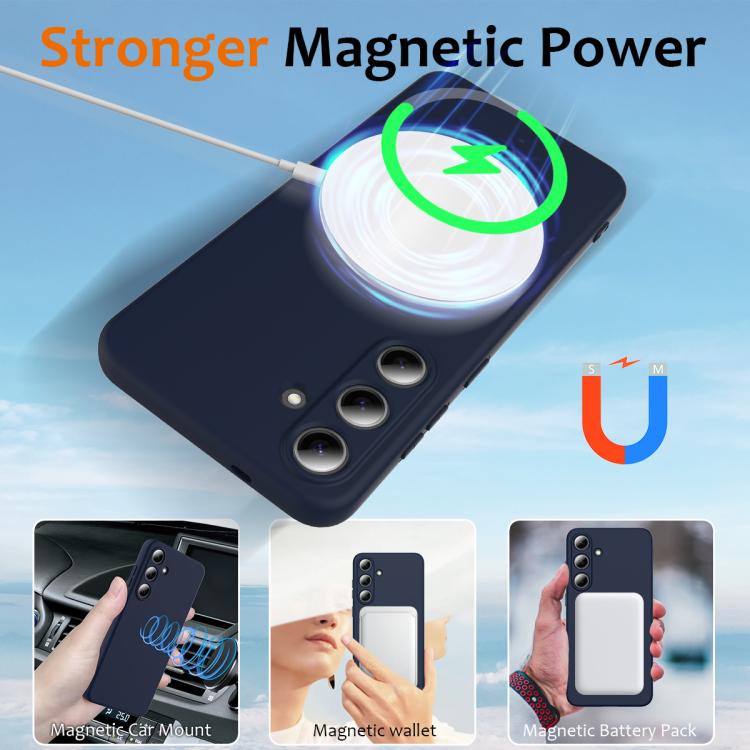 For Samsung Galaxy S25 FE 5G Shockproof Silicone Magsafe Phone Case