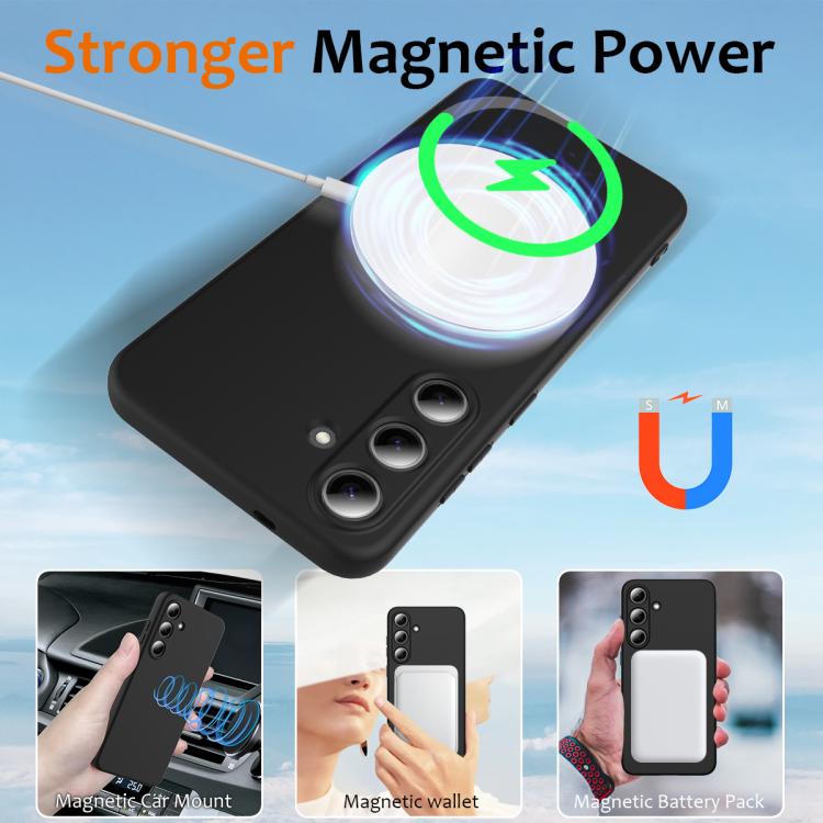 For Samsung Galaxy S25 FE 5G Shockproof Silicone Magsafe Phone Case