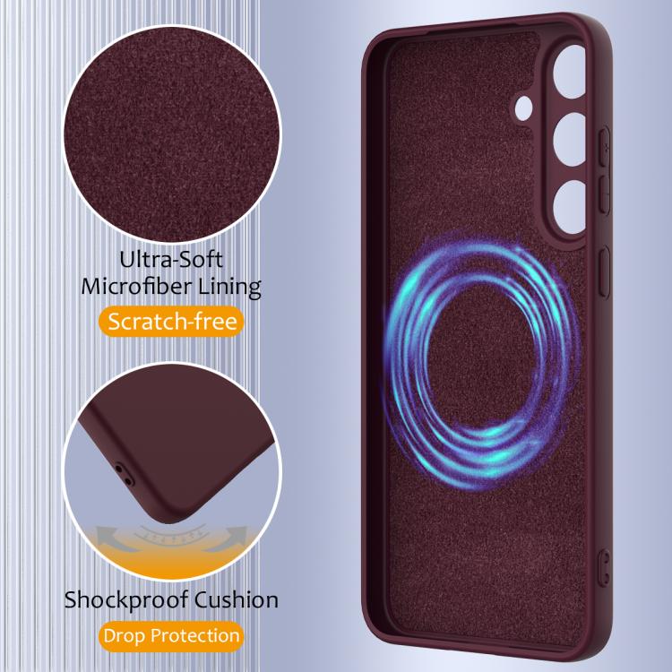 For Samsung Galaxy S25 FE 5G Shockproof Silicone Magsafe Phone Case