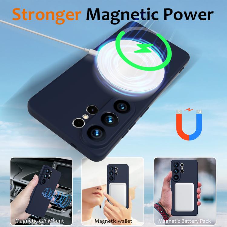 For Samsung Galaxy S26 Ultra 5G Shockproof Silicone Magsafe Phone Case