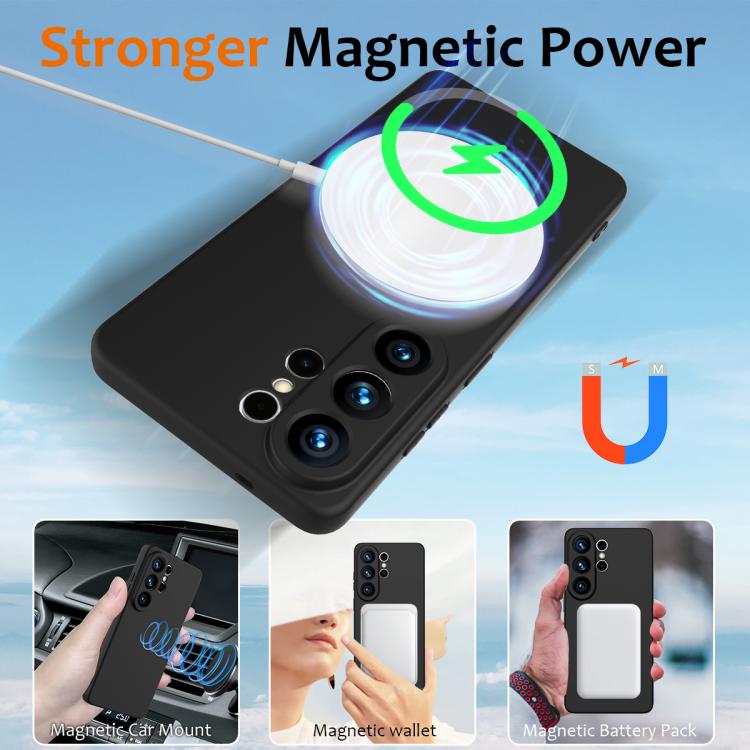 For Samsung Galaxy S26 Ultra 5G Shockproof Silicone Magsafe Phone Case