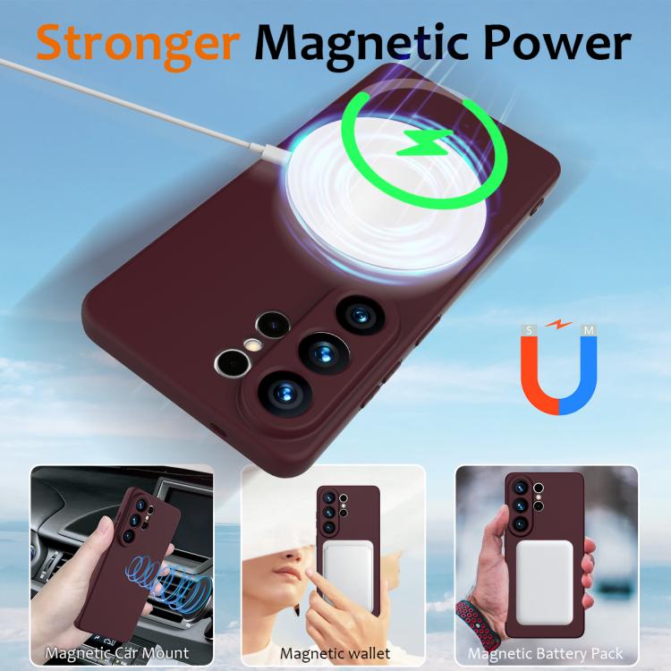 For Samsung Galaxy S26 Ultra 5G Shockproof Silicone Magsafe Phone Case