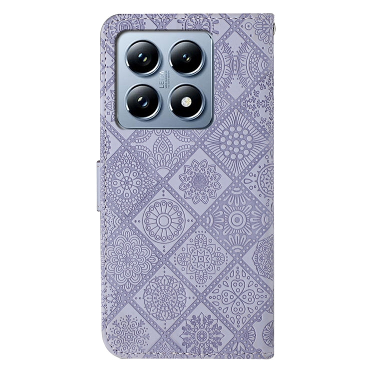 For Xiaomi 14T Pro Ethnic Style Embossed Pattern Leather Phone Case
