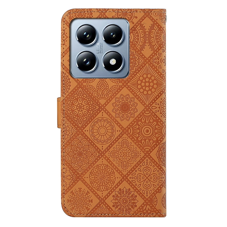 For Xiaomi 14T Ethnic Style Embossed Pattern Leather Phone Case