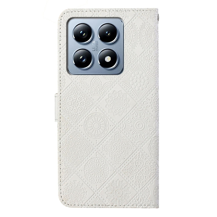For Xiaomi 14T Ethnic Style Embossed Pattern Leather Phone Case