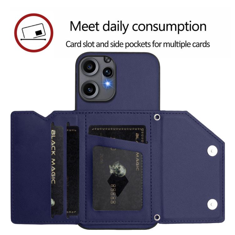 For Nothing CMF Phone 2 Pro Skin Feel Four Card Slots Phone Case with Wrist Strap