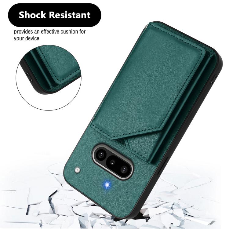 For Nothing Phone 3a Skin Feel Four Card Slots Phone Case with Wrist Strap