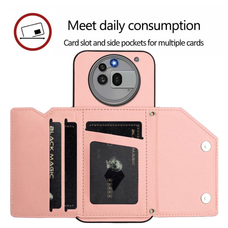 For Nothing Phone 3a Pro Skin Feel Four Card Slots Phone Case with Wrist Strap