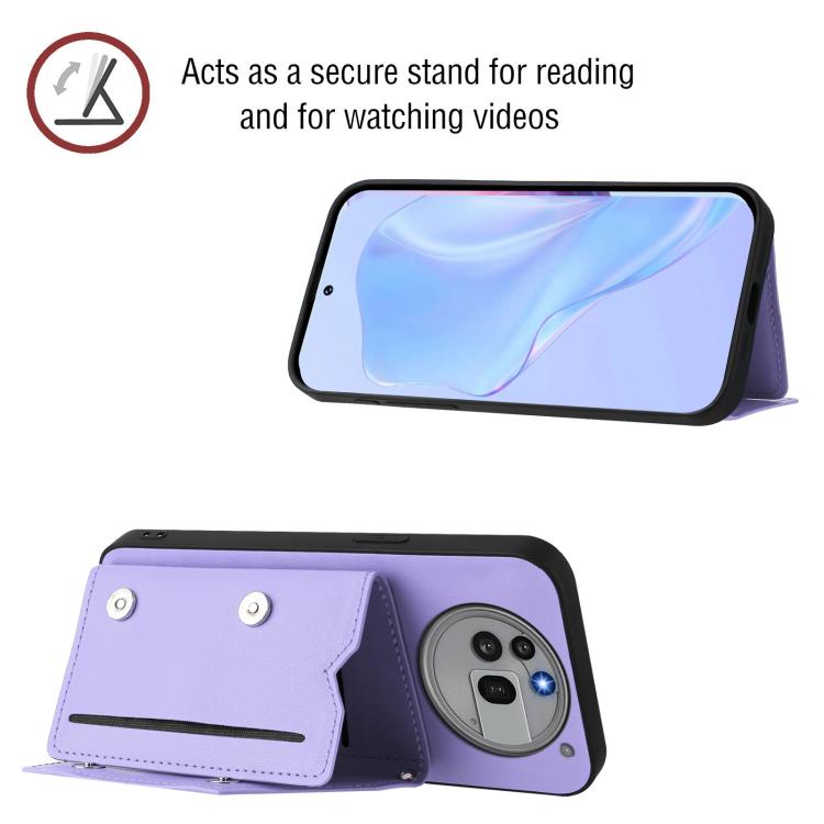 For Nothing Phone 3a Pro Skin Feel Four Card Slots Phone Case with Wrist Strap