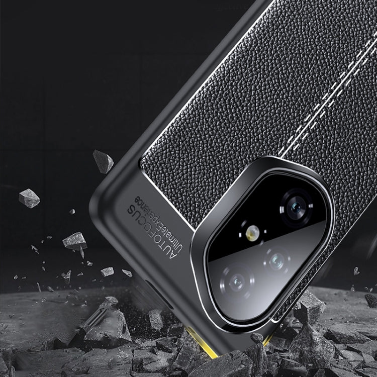 For Honor 300 Litchi Texture TPU Shockproof Phone Case - Black