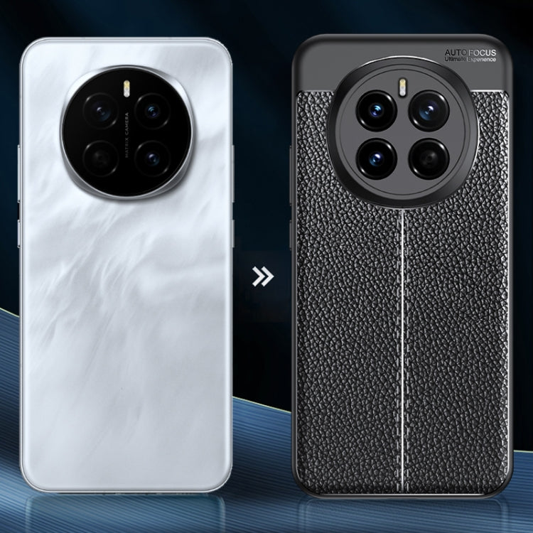 For Honor Magic7 Litchi Texture TPU Shockproof Phone Case - Black
