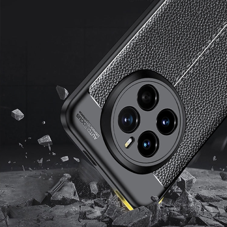 For Honor Magic7 Litchi Texture TPU Shockproof Phone Case - Black