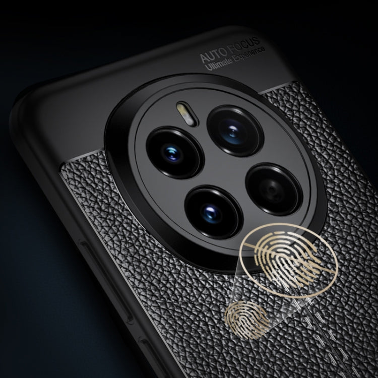 For Honor Magic7 Pro Litchi Texture TPU Shockproof Phone Case - Black