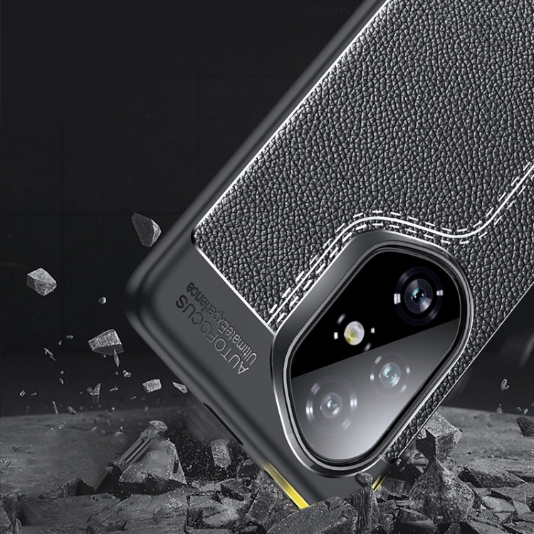For Honor 300 Ultra Litchi Texture TPU Shockproof Phone Case - Black