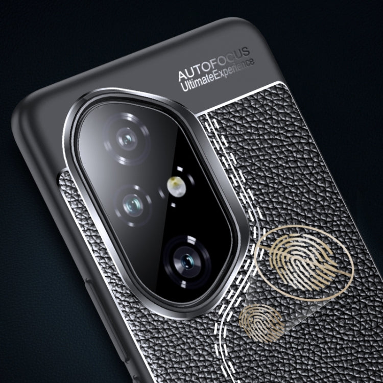 For Honor 300 Ultra Litchi Texture TPU Shockproof Phone Case - Black