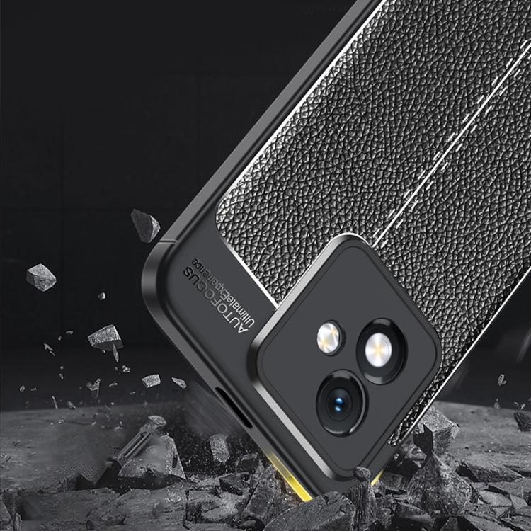 For Honor X60 GT Litchi Texture TPU Shockproof Phone Case - Black