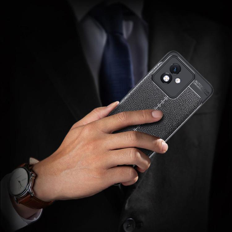 For Honor X60 GT Litchi Texture TPU Shockproof Phone Case - Black