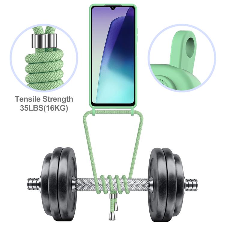For Redmi 14C 4G / 14R 5G / A4 5G Integrated Card Bag Solid Color Liquid Silicone Phone Case with Lanyard