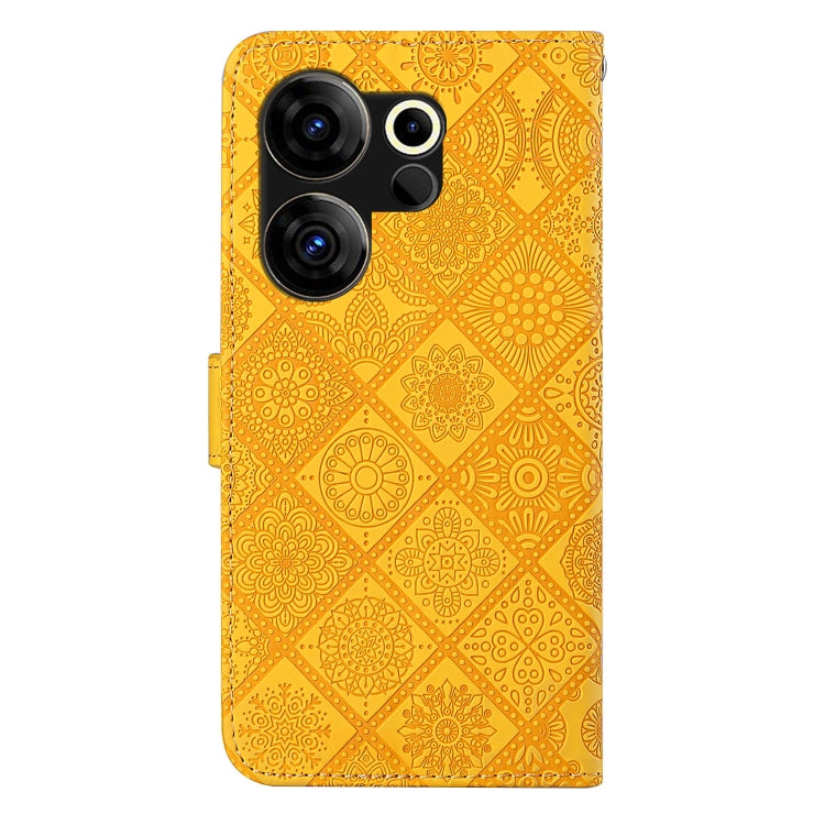 For Tecno Camon 20 Premier Ethnic Style Embossed Pattern Leather Phone Case