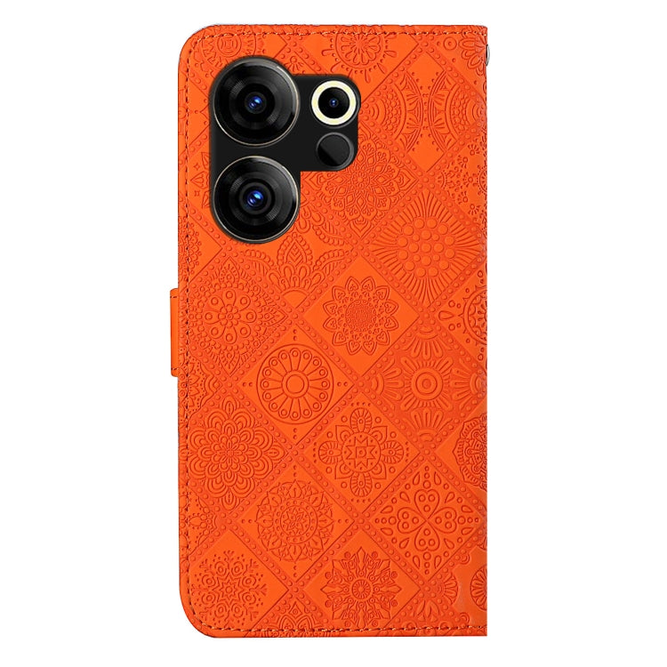 For Tecno Camon 20 Premier Ethnic Style Embossed Pattern Leather Phone Case