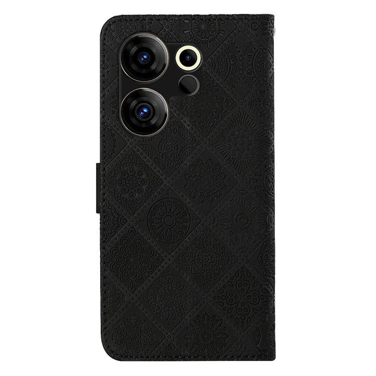 For Tecno Camon 20 Premier Ethnic Style Embossed Pattern Leather Phone Case
