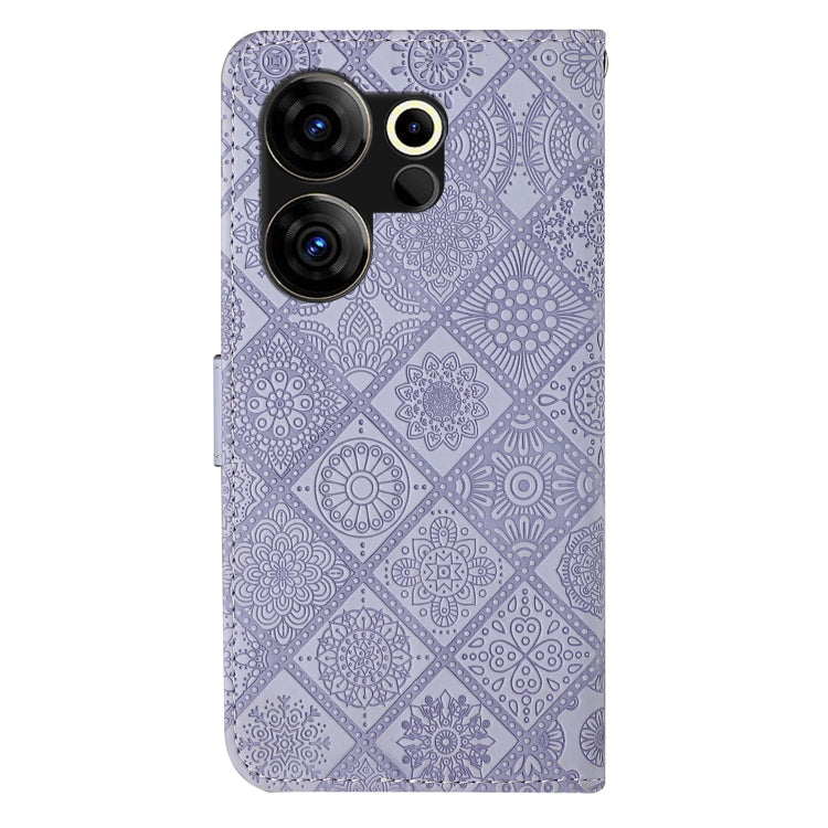 For Tecno Camon 20 Premier Ethnic Style Embossed Pattern Leather Phone Case