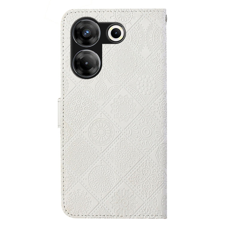 For Tecno Camon 20 Pro 5G Ethnic Style Embossed Pattern Leather Phone Case