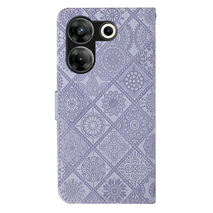 For Tecno Camon 20 Pro 5G Ethnic Style Embossed Pattern Leather Phone Case