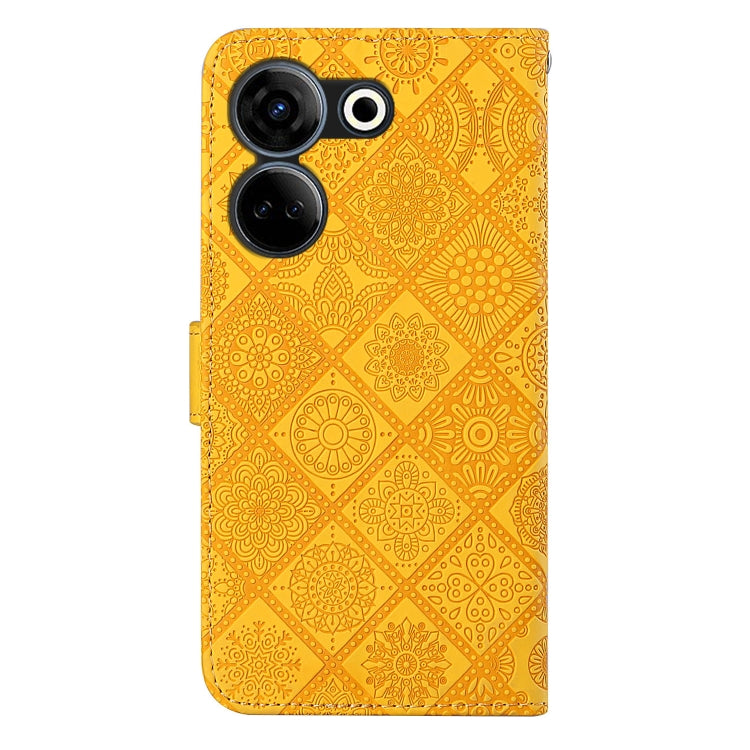 For Tecno Camon 20 / 20 Pro Ethnic Style Embossed Pattern Leather Phone Case