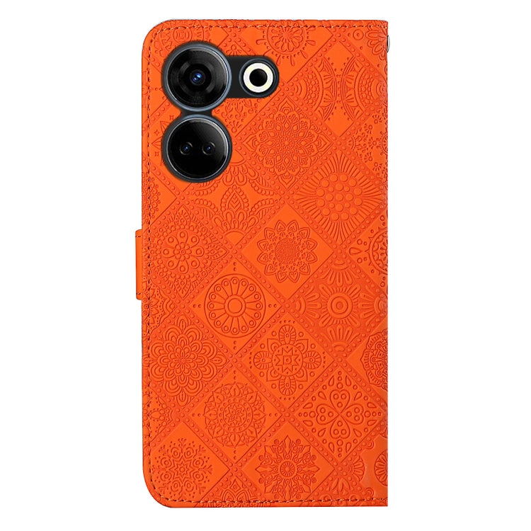 For Tecno Camon 20 / 20 Pro Ethnic Style Embossed Pattern Leather Phone Case