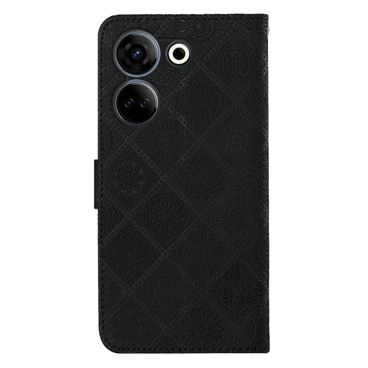 For Tecno Camon 20 / 20 Pro Ethnic Style Embossed Pattern Leather Phone Case