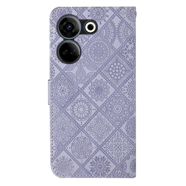 For Tecno Camon 20 / 20 Pro Ethnic Style Embossed Pattern Leather Phone Case
