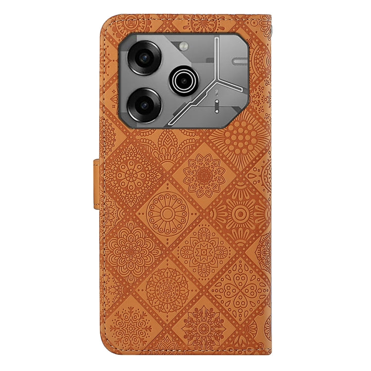 For Tecno Pova 6 / 6 Pro Ethnic Style Embossed Pattern Leather Phone Case