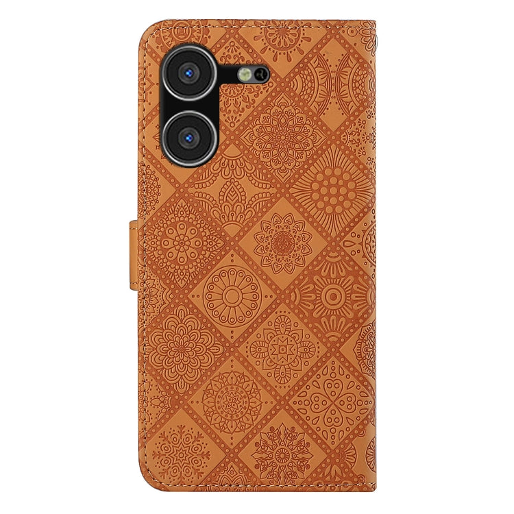 For Tecno Pova 5 Ethnic Style Embossed Pattern Leather Phone Case