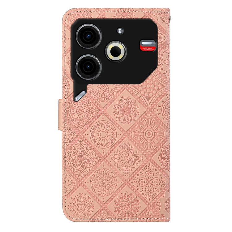 For Tecno Pova 6 Neo Ethnic Style Embossed Pattern Leather Phone Case
