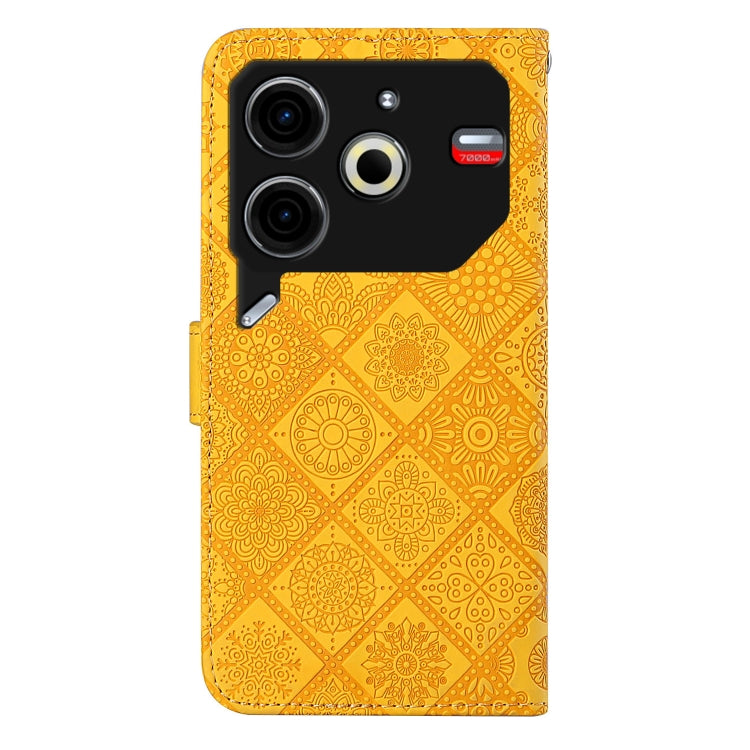 For Tecno Pova 6 Neo Ethnic Style Embossed Pattern Leather Phone Case