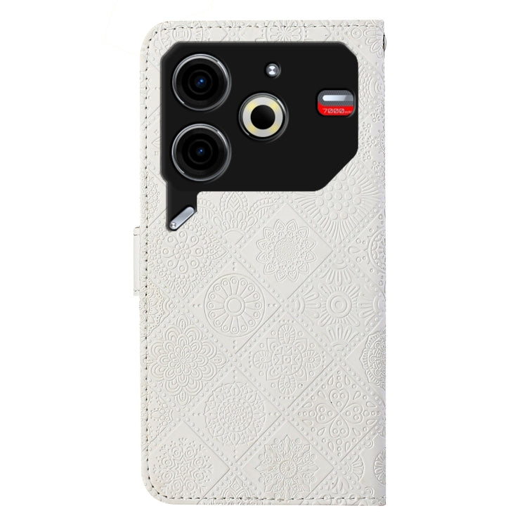 For Tecno Pova 6 Neo Ethnic Style Embossed Pattern Leather Phone Case