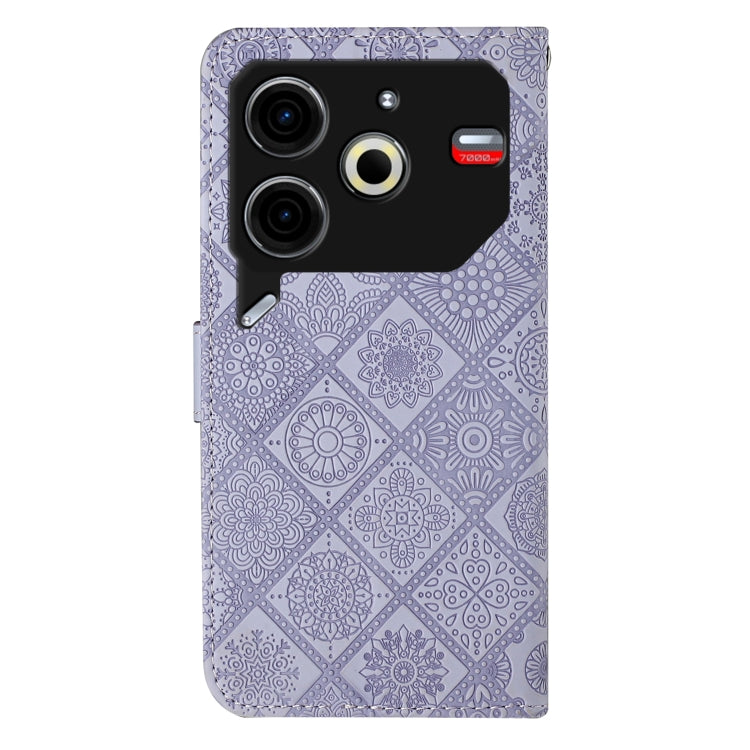 For Tecno Pova 6 Neo Ethnic Style Embossed Pattern Leather Phone Case