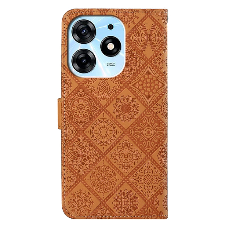 For Tecno Spark 10 Pro Ethnic Style Embossed Pattern Leather Phone Case