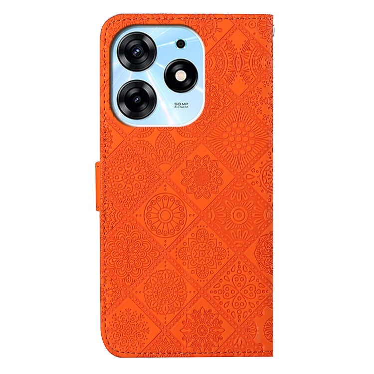 For Tecno Spark 10 Pro Ethnic Style Embossed Pattern Leather Phone Case