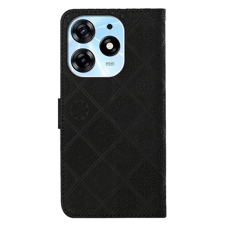 For Tecno Spark 10 Pro Ethnic Style Embossed Pattern Leather Phone Case