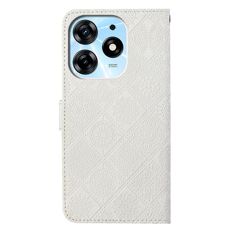 For Tecno Spark 10 Pro Ethnic Style Embossed Pattern Leather Phone Case
