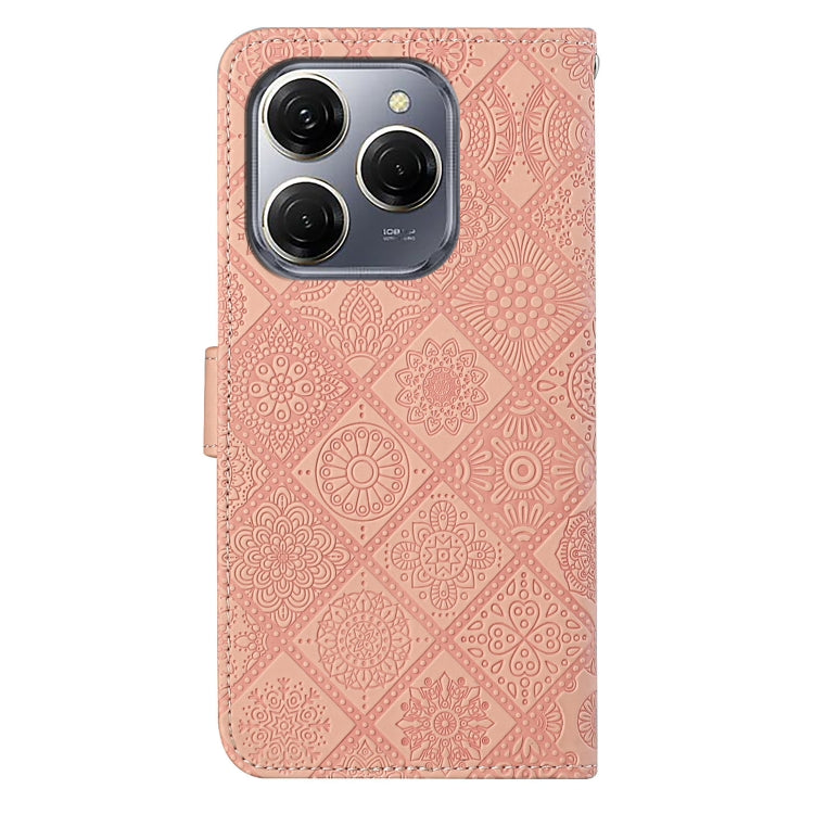 For Tecno Spark 20 Pro Ethnic Style Embossed Pattern Leather Phone Case