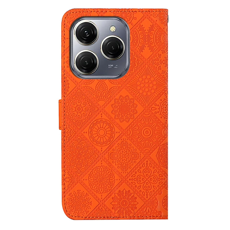 For Tecno Spark 20 Pro Ethnic Style Embossed Pattern Leather Phone Case